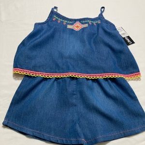 NWT Girls Limited Too Romper Set.